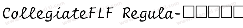 CollegiateFLF Regula字体转换